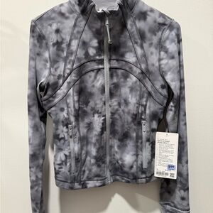 Lululemon Athletica Women's Black Tie-Dye Bomber Jacket